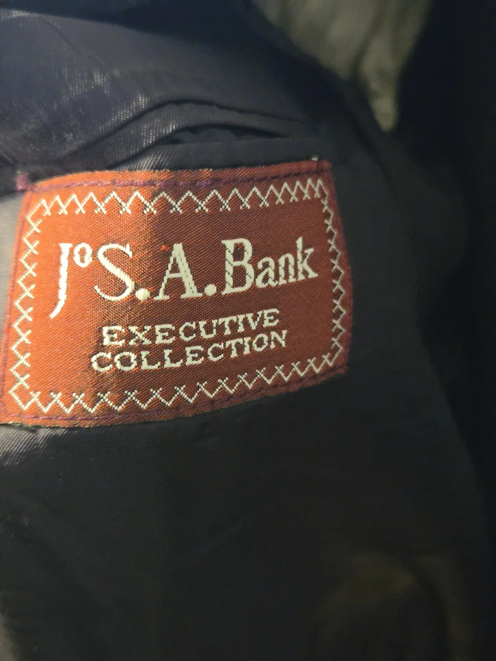 Jos. A. Bank Dark Navy Pinstripe Two-Piece Suit Size 42R